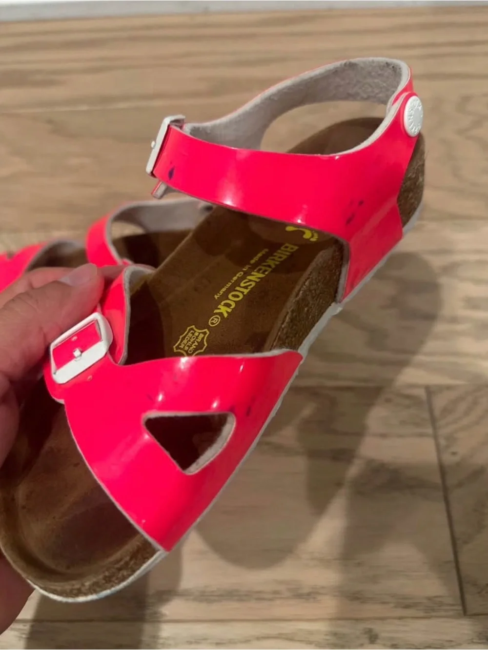 Birkenstock Rio Kids Girls Sz C1 / EU 32 Hot Pink